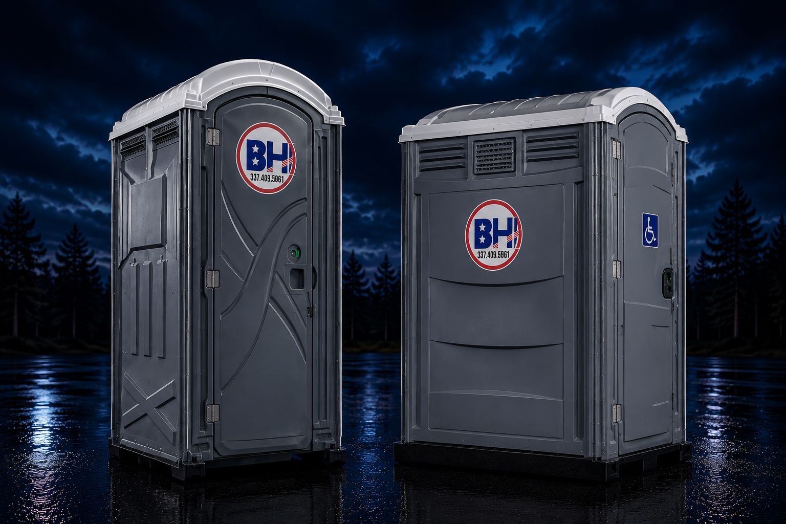 Standard and ADA porta potty rental in Lake Charles